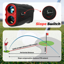 Load image into Gallery viewer, Golf Range Finder with Slope -1200 Yards Laser Rangefinder for Golf &amp; Hunting,7X Magnification,Flag Locking Vibration,USB-C Rechargeable &amp; Magnet Stripe,Best Golf Accessories Gift with Hard Shell Case