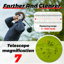 Load image into Gallery viewer, Golf Range Finder with Slope -1200 Yards Laser Rangefinder for Golf &amp; Hunting,7X Magnification,Flag Locking Vibration,USB-C Rechargeable &amp; Magnet Stripe,Best Golf Accessories Gift with Hard Shell Case