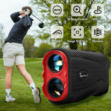 Load image into Gallery viewer, Golf Range Finder with Slope -1200 Yards Laser Rangefinder for Golf &amp; Hunting,7X Magnification,Flag Locking Vibration,USB-C Rechargeable &amp; Magnet Stripe,Best Golf Accessories Gift with Hard Shell Case