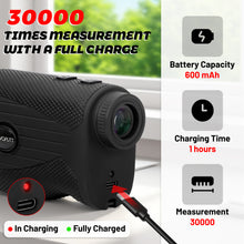 Load image into Gallery viewer, Golf Range Finder with Slope -1200 Yards Laser Rangefinder for Golf &amp; Hunting,7X Magnification,Flag Locking Vibration,USB-C Rechargeable &amp; Magnet Stripe,Best Golf Accessories Gift with Hard Shell Case