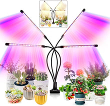 Load image into Gallery viewer, Grow Light for Indoor Plants - Upgraded Version 80 LED Lamps with Full Spectrum &amp; Red Blue Spectrum, 3/9/12H Timer, 10 Dimmable Level, Adjustable Gooseneck,3 Switch Modes